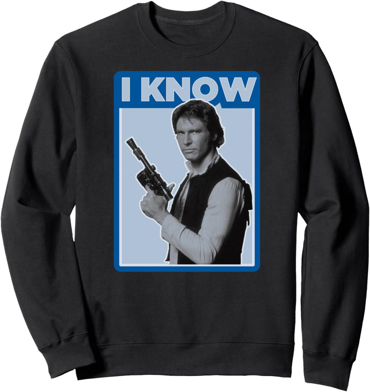 Star Wars Han Solo I Know Side Portrait Sweatshirt