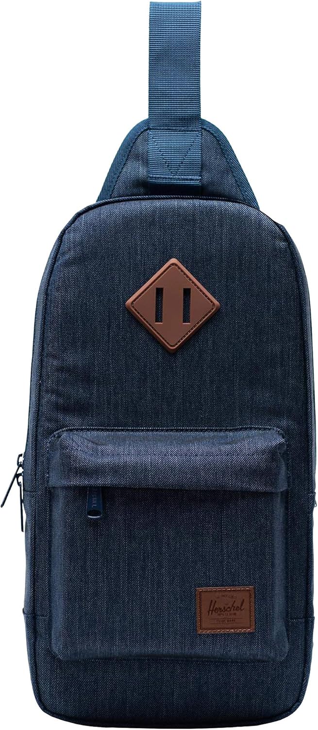 Herschel Unisex Backpack Indigo Denim Crosshatch, Indigo Denim Crosshatch
