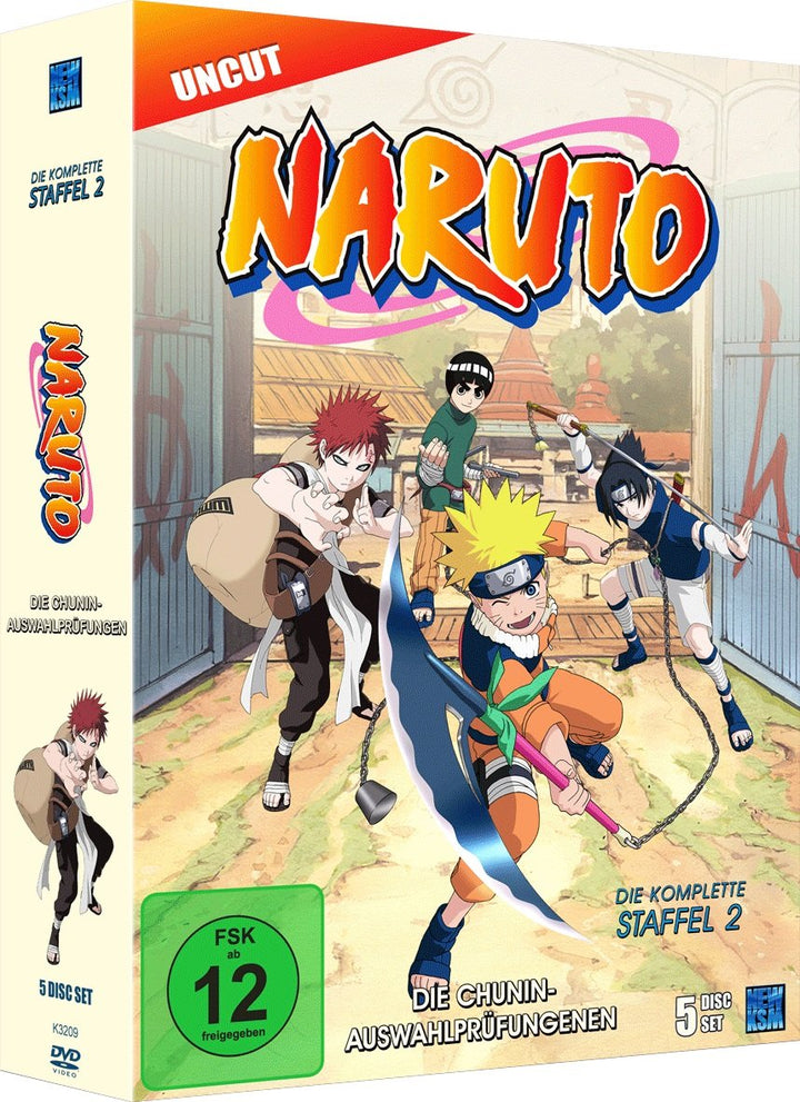 Naruto - Staffel 2: Die Chunin-Auswahlprüfungen (Episoden 20-52, uncut) [5 DVDs], DVD