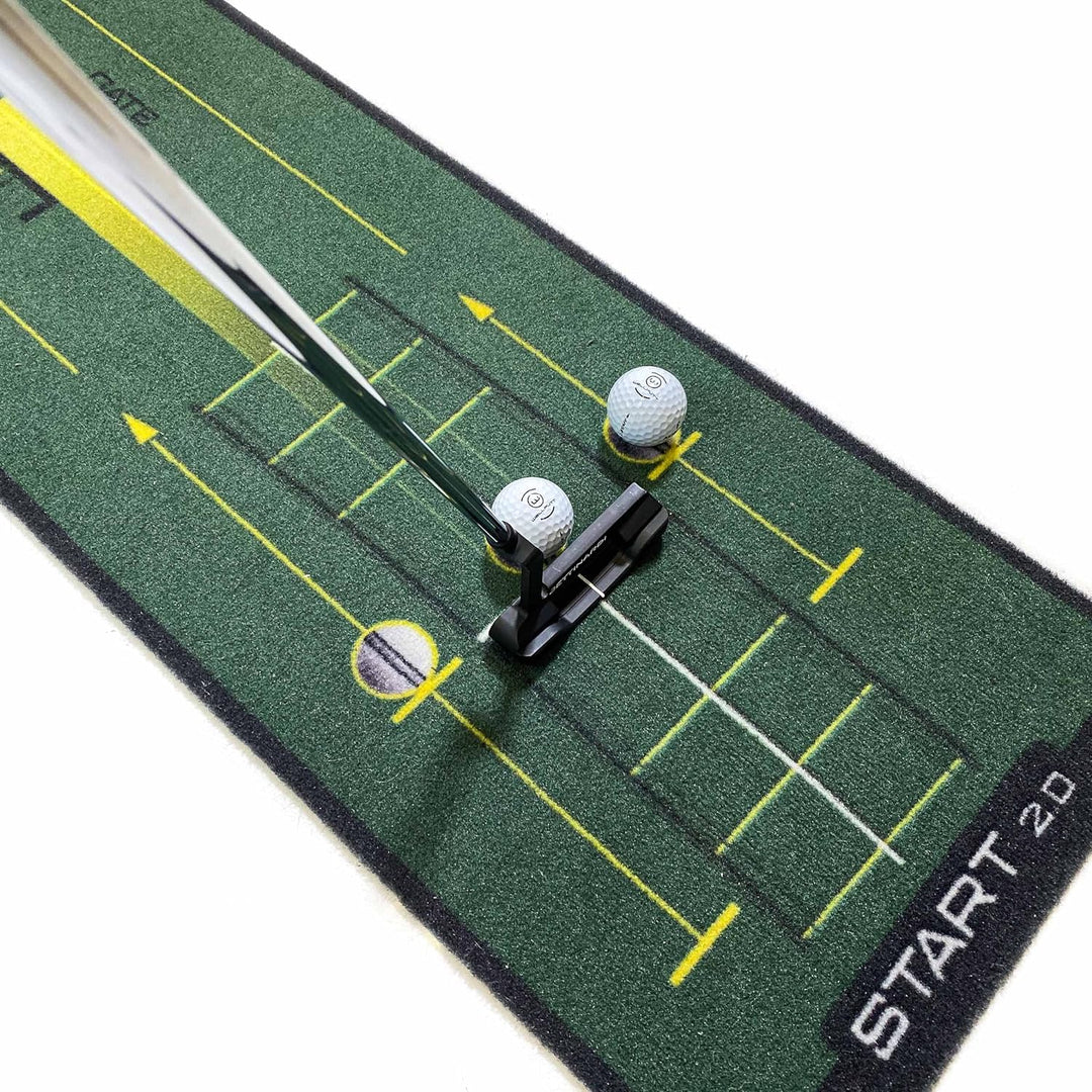 WELLPUTT - Puttingmatte Golftraining - 3m Start 2.0