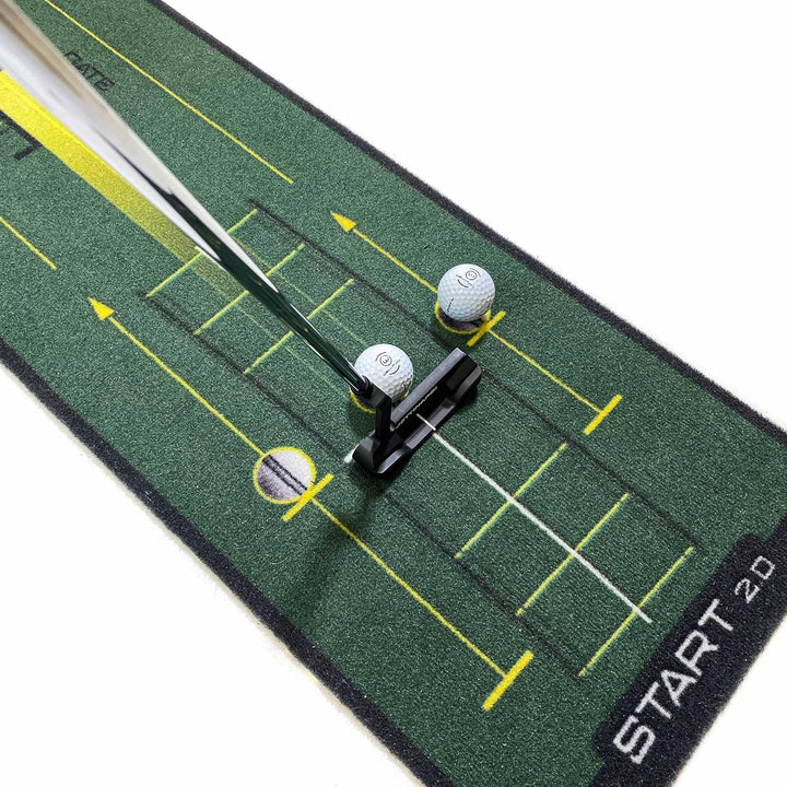 WELLPUTT - Puttingmatte Golftraining - 3m Start 2.0