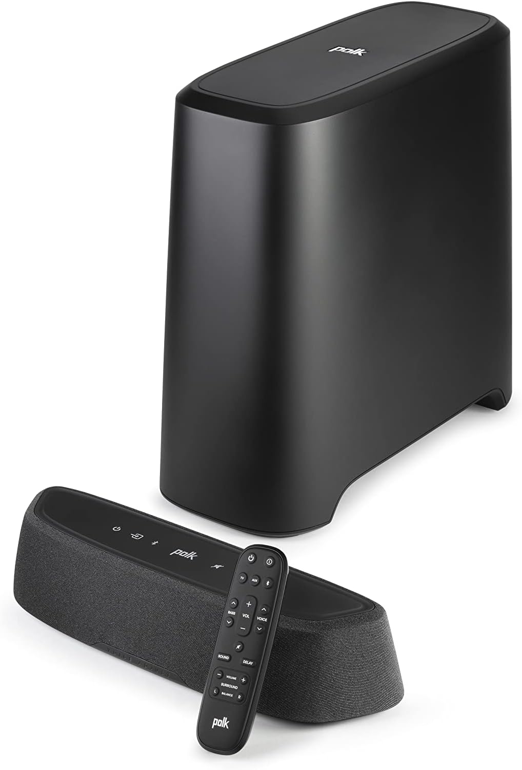 Polk Audio MagniFi Mini AX ultrakomakte TV-Soundbar mit Wireless Subwoofer, Dolby Atmos und DTS:X, H