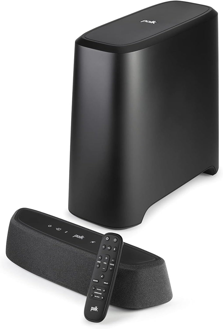 Polk Audio MagniFi Mini AX ultrakomakte TV-Soundbar mit Wireless Subwoofer, Dolby Atmos und DTS:X, H