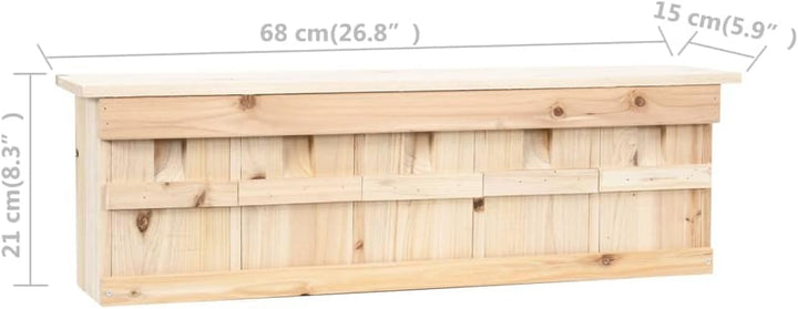 vidaXL Kappenhaus, 5-teilig, aus Tannenholz, 68 x 15 x 21 cm