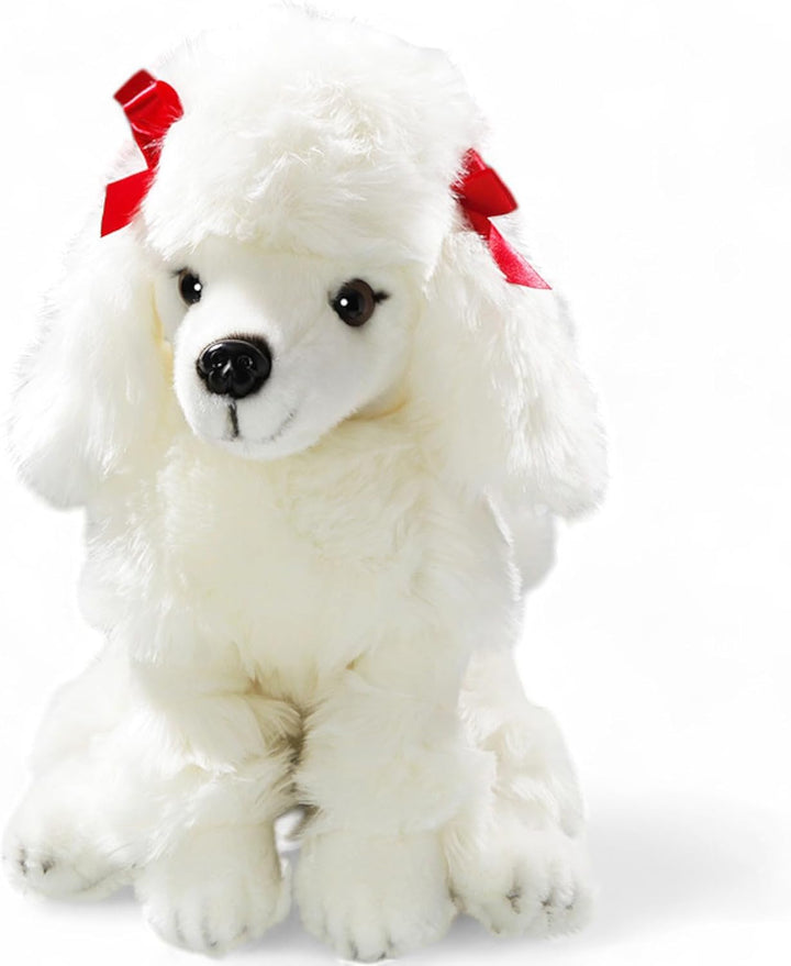 Carl Dick Pudel sitzend weiss, Hund, Plüschtier, Kuscheltier ca. 28cm 3501 P - Weiss, P - Weiss
