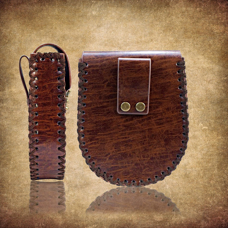 keland 2PCS Ren Faire Accessoires Wikinger Gürtel & Mittelalter Beuteltasche Gürteltasche Lederbeute
