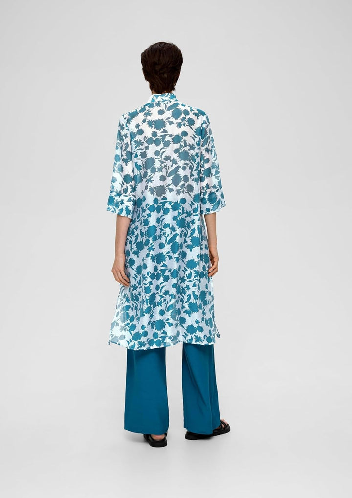s.Oliver BLACK LABEL Damen Blusen Kleid 46 Blue Green, 46 Blue Green