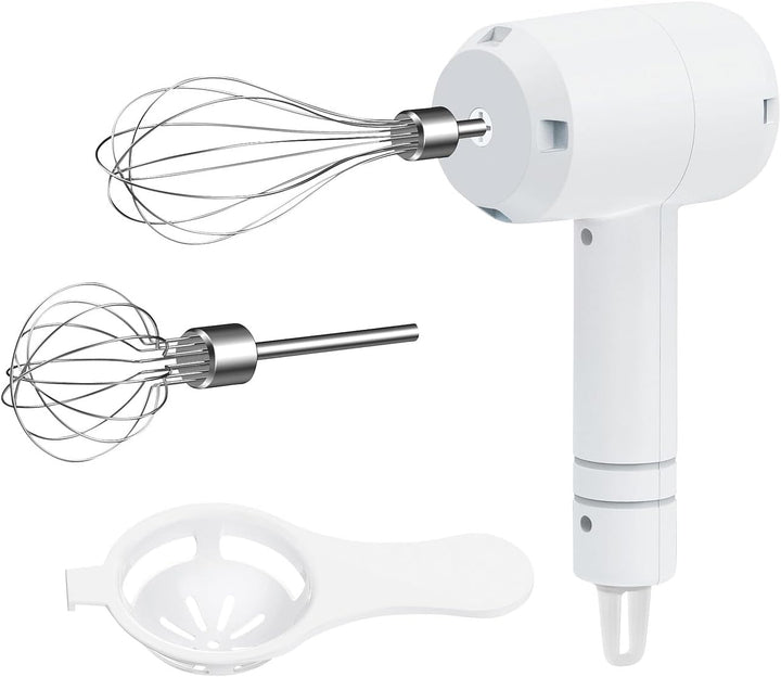 Rosenstein & Söhne Akku Mixer: 3in1-Akku-Handmixer, Zerkleinerer und Schneebesen, USB, 20 Watt (Hand