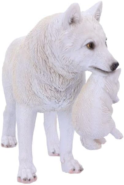 Nemesis Now Winter Bond Wolves Figur, Weiss, 30 cm