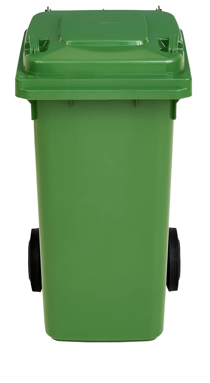 gardivo Mülltonne 120 Liter Abfalltonne Reststofftonne Mülleimer mit 2 geräuschlosen Rädern, Klappde