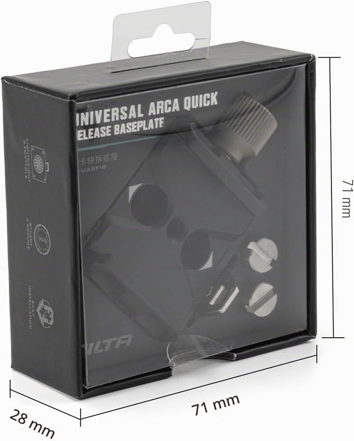 Tilta Universal ARCA Schnellwechsel-Grundplatte, kompatibel mit 38 mm Arca-Swiss Schnellspann-Empfän