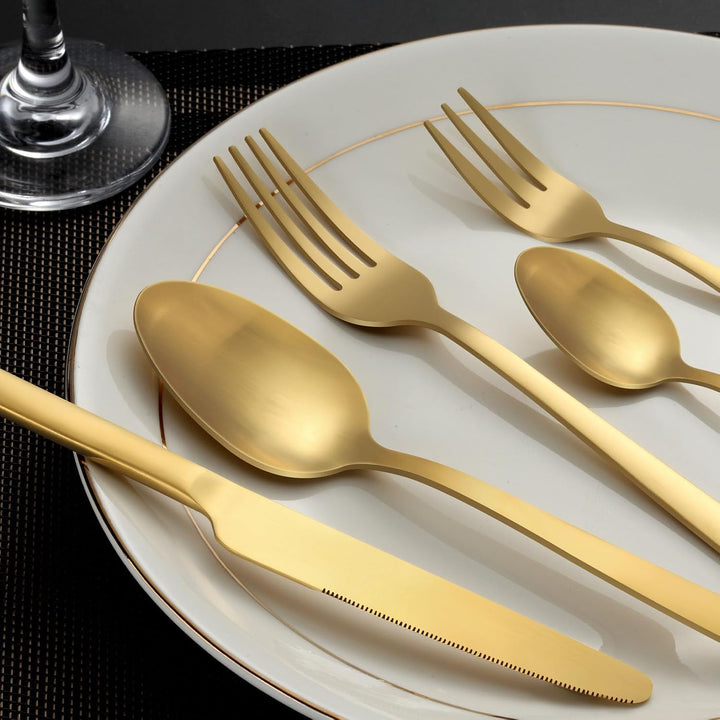 Pleafind Besteck Set, 30 teilig Besteck Set für 6 Personen, hochwertiges Besteck aus Edelstahl, Essb