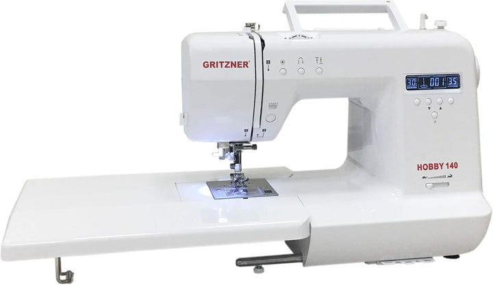 Gritzner Hobby 140 - Computernähmaschine mit 140 Sticharten und Anschiebetisch