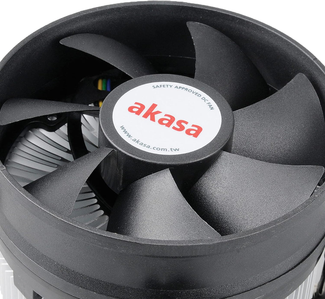 Akasa AK-CCE-7104EP Kühlkörper (mit sehr leisem, kugelgelagertem 92-mm-PWM-Lüfter, für CPUs mit Sock
