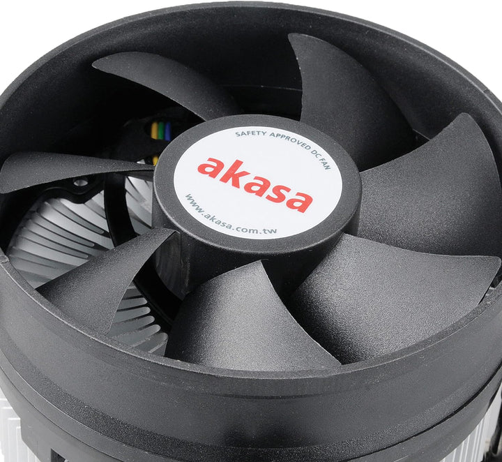 Akasa AK-CCE-7104EP Kühlkörper (mit sehr leisem, kugelgelagertem 92-mm-PWM-Lüfter, für CPUs mit Sock