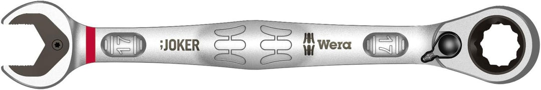 Wera Joker Switch Maul-Ringratschen-Schlüssel, umschaltbar, 17 x 225 mm, Rot, 05020072001 17 x 225 m