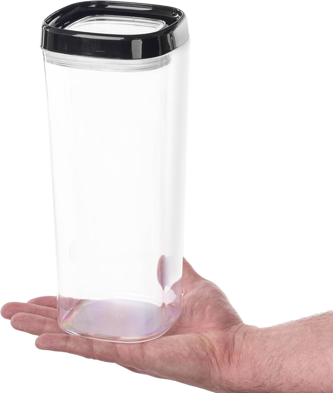 KADAX 3er Set Vorratsbehälter, transparente Aufbewahrungsbox aus Kunststoff, luftdichte Vorratsdose