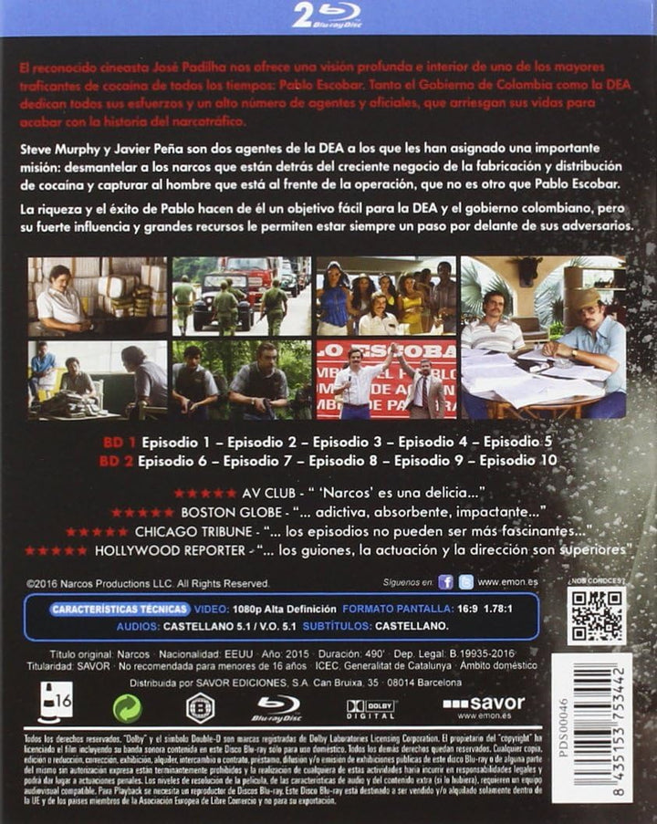 Narcos (NARCOS: TEMPORADA 1, Spanien Import, siehe Details für Sprachen)