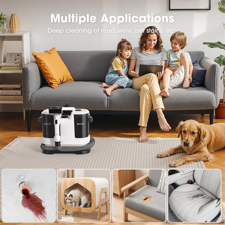 Lubluelu Powerful Suction Spot Cleaner Machine, 15KPA Handheld Upright Vacuum with Multi-Function To