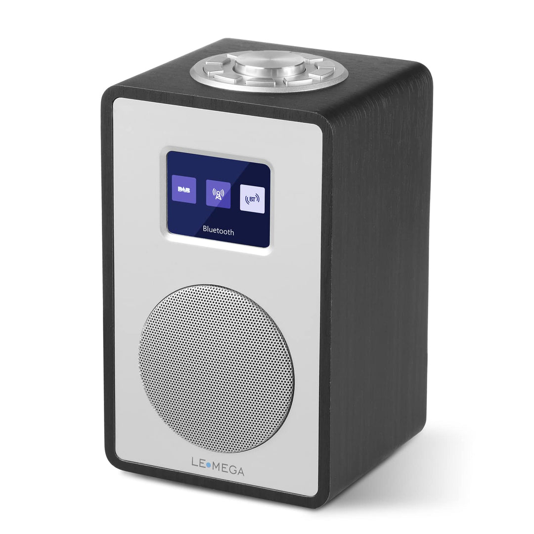 LEMEGA CR4 DAB/DAB+ und UKW Digitalradio,Bluetooth Lautsprecher, DAB Radio,Doppelwecker,Küchen/Schla