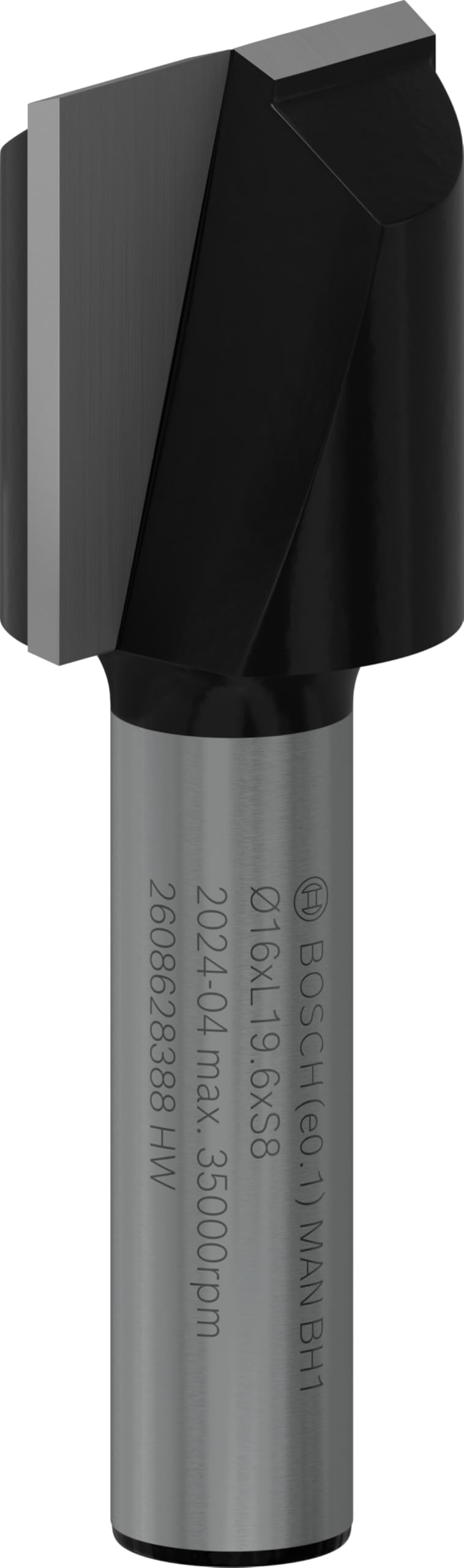 Bosch Professional Nutfräser Standard for Wood (für Holz, Ø 16 mm, Arbeitslänge 20 mm, Zubehör Handf