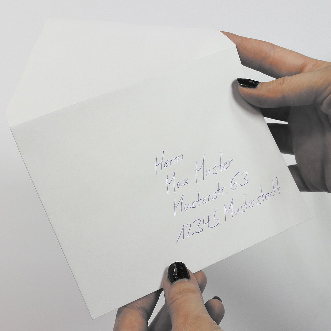 PREMIUM Briefumschläge C6 weiss, gefüttert 100/qm, 1000 Stück, weiss mit Innenfutter/Seidenfutter, 1