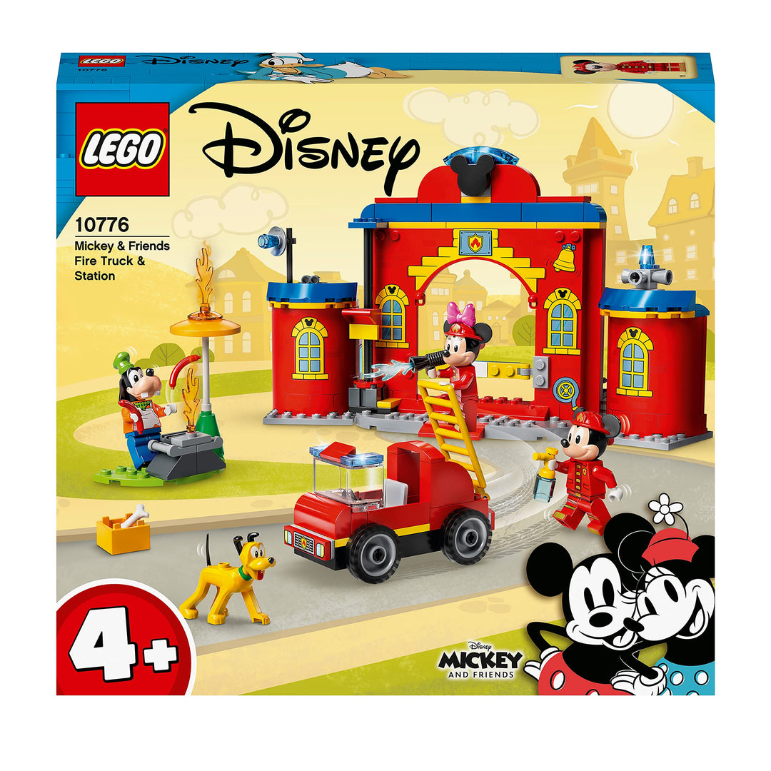 LEGO 10776 Mickey and Friends Mickys Feuerwehrstation und Feuerwehrauto Einzelbett