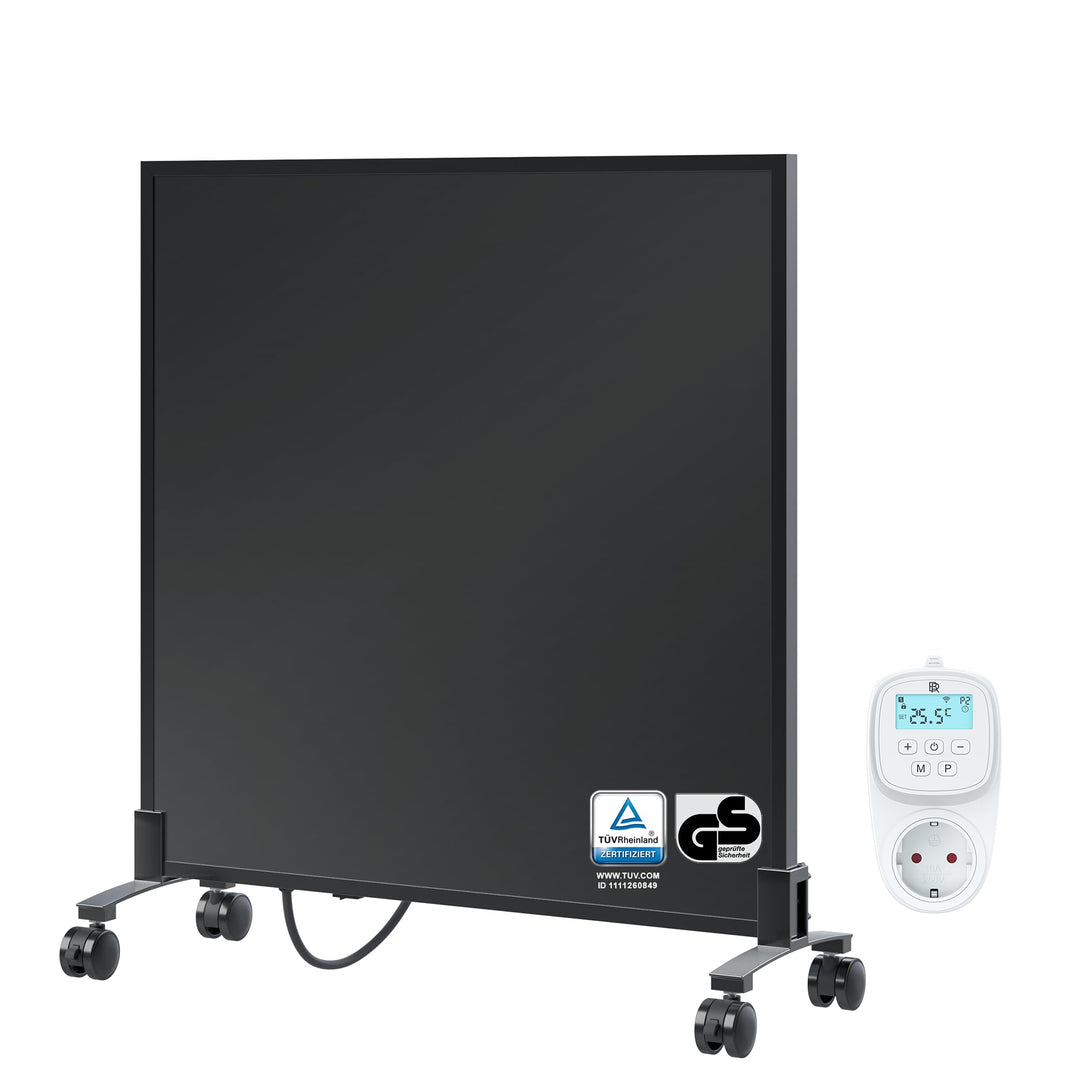 BR Bringer Infrarotheizung Standgerät - 300 Watt - Energiesparend - Mobile Elektroheizung mit Standf