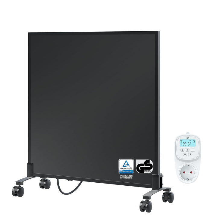 BR Bringer Infrarotheizung Standgerät - 300 Watt - Energiesparend - Mobile Elektroheizung mit Standf