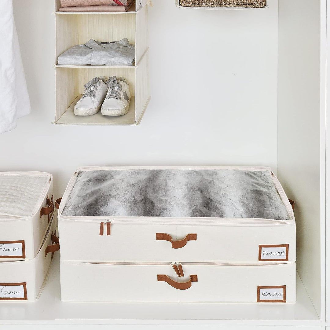 StorageWorks Aufbewahrungsboxen unter dem Bett, grosse Unterbett Aufbewahrung mit Deckel, robuste St