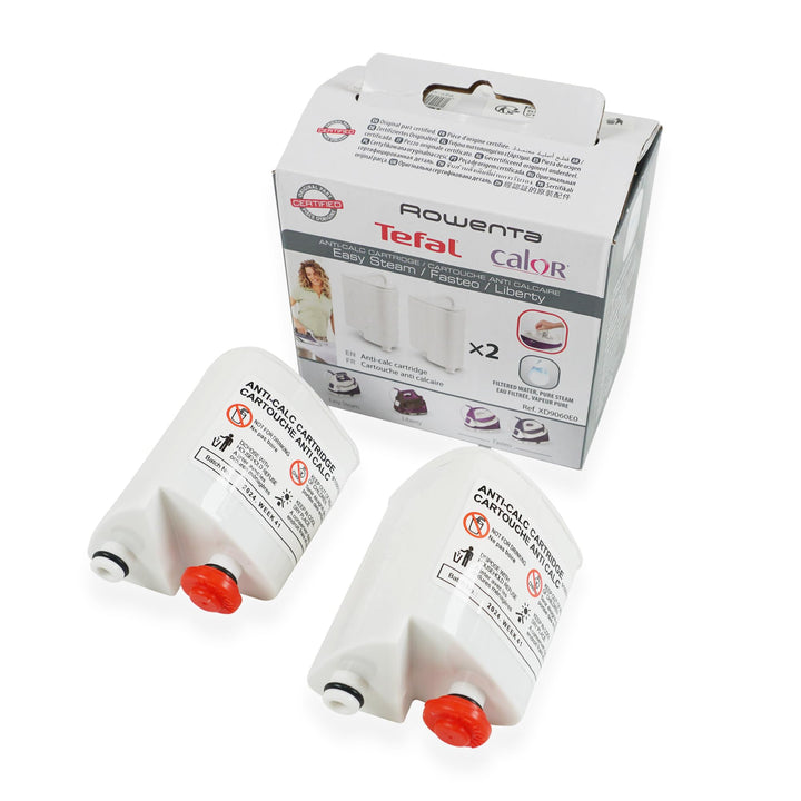 Distri+ - 2 x Antikalk-Filterkartusche für Dampfbügelstationen - kompatibel mit Rowenta, Calor, Tefa