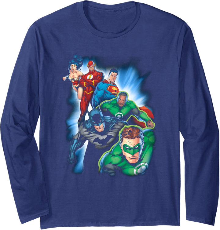 Justice League Heroes Unite Langarmshirt