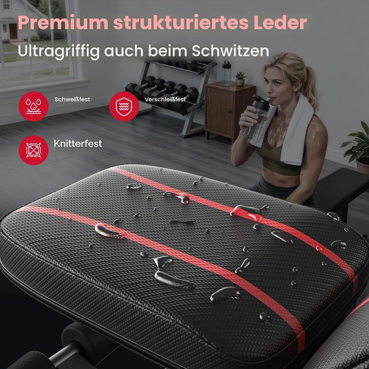 FLYBIRD Adjustable Bench,Utility Weight Bench for Full Body Workout- Multi-Purpose Foldable incline/