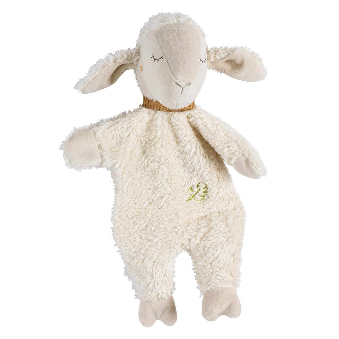 Fehn Handpuppe Schaf NATUR – Spielkamerad, Einschlafhilfe, Handpuppe & Stofftier-Schnuffeltuch mit B