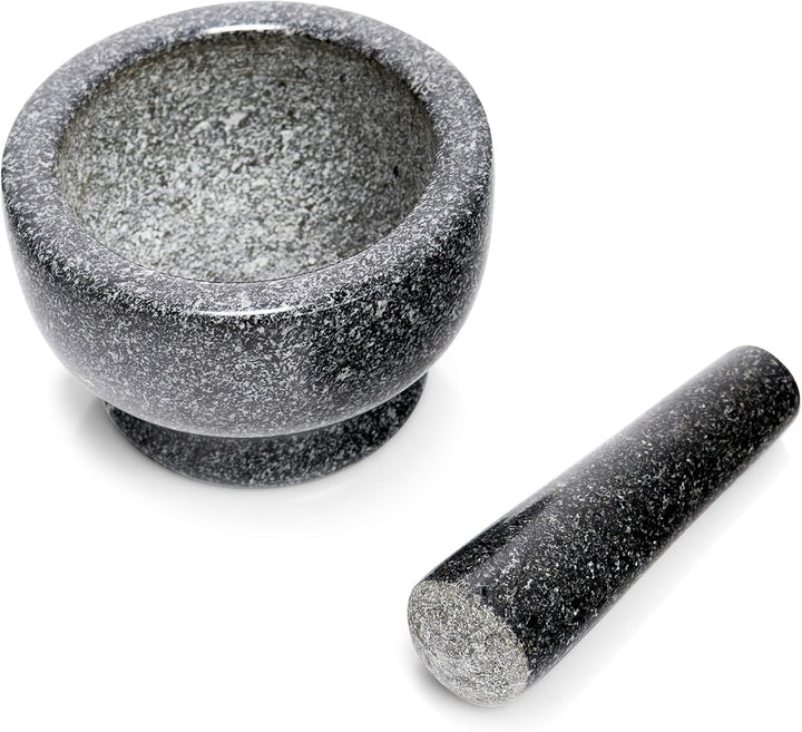 Zeller 24501 Mörser und Stössel Set, Granit, anthrazit 13 x 13 x 8 cm Anthrazit, 13 x 13 x 8 cm Anth