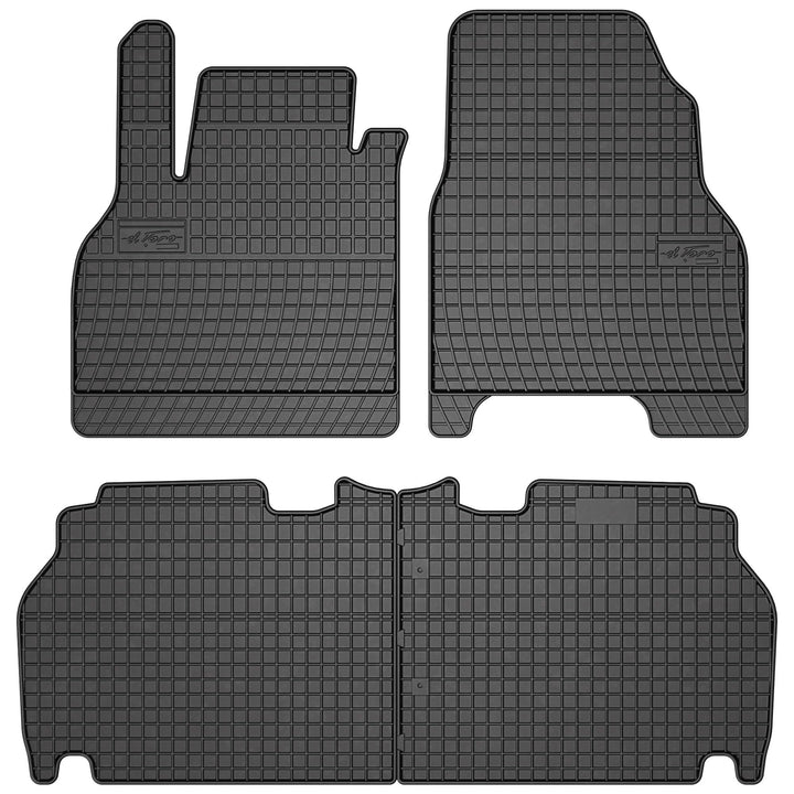 SMK Gummimatten auto fussmatten Satz passend für Renault Kangoo II 2007-2021 Erleben Sie einen neuen