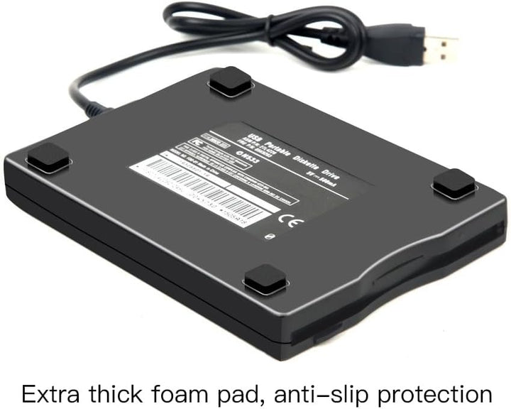 Diskettenlaufwerk, USB, 3,5 Zoll, tragbar, 1,44 MB FDD, für Laptops mit Windows 10/7/8/XP/Vista, Plu