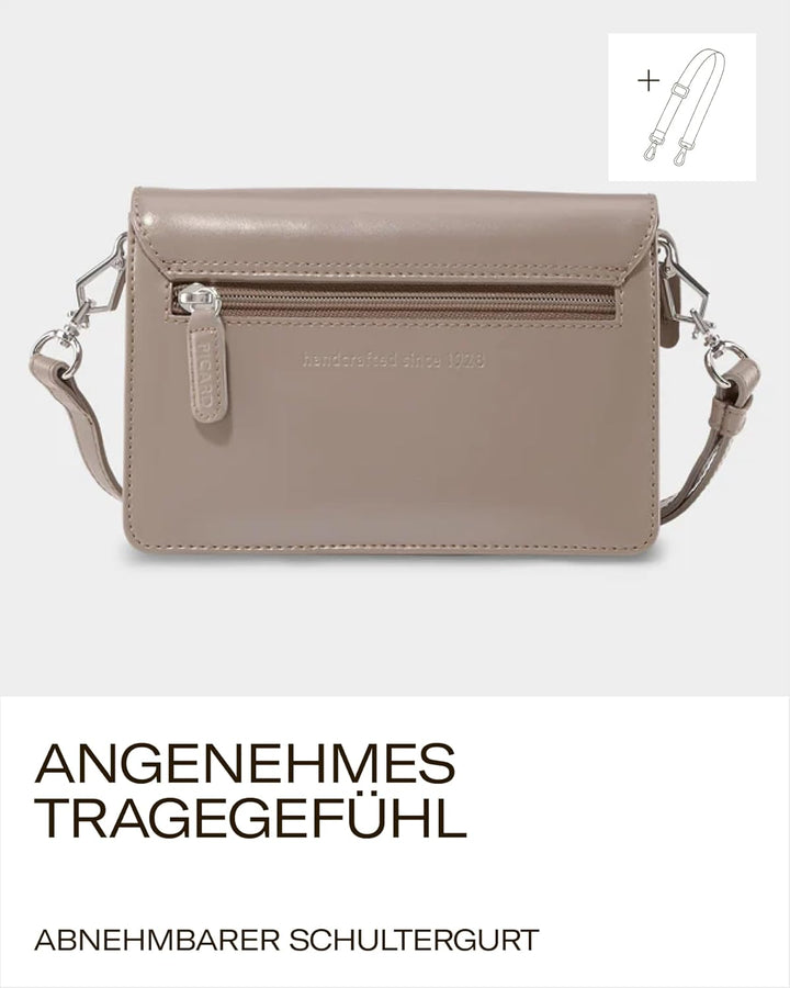 Picard Damen Schultertasche BERLIN aus Rindsleder Klein | mit Magnetverschluss | Schultertasche | Al