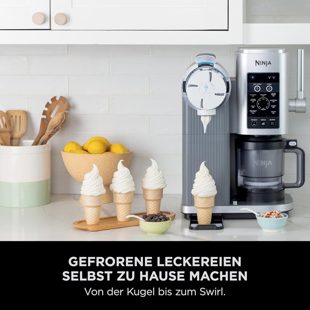 Ninja Swirl by CREAMi Sorbetière et machine à glaces avec 2 pots, 13 modes pour réaliser crèmes glac