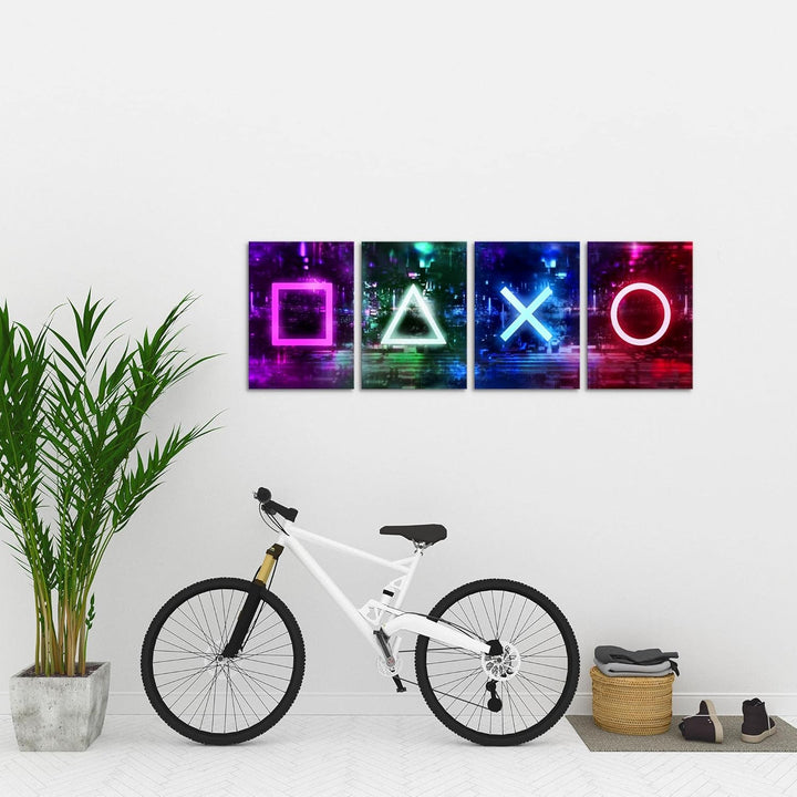 Novart Bilder Spielkonsole Gamer - Fertig Zum Aufhängen - Kein Extra Rahmen benötigt - Wandbilder Se