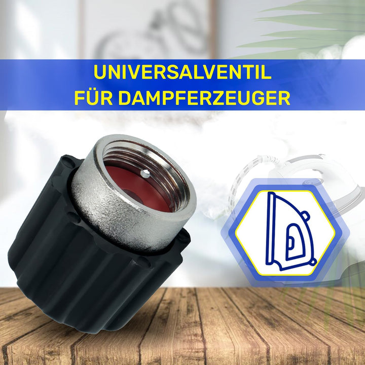 MONTERAL Universell Ventil des Dampfbügelstation mit 3/4" Innengewinde bis zu 5 Bar - Made IN Italy