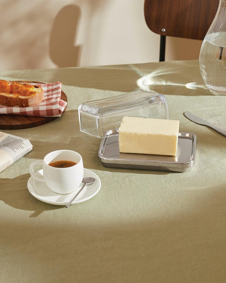 Alessi ES03 Butterdose, Steel, Edelstahl