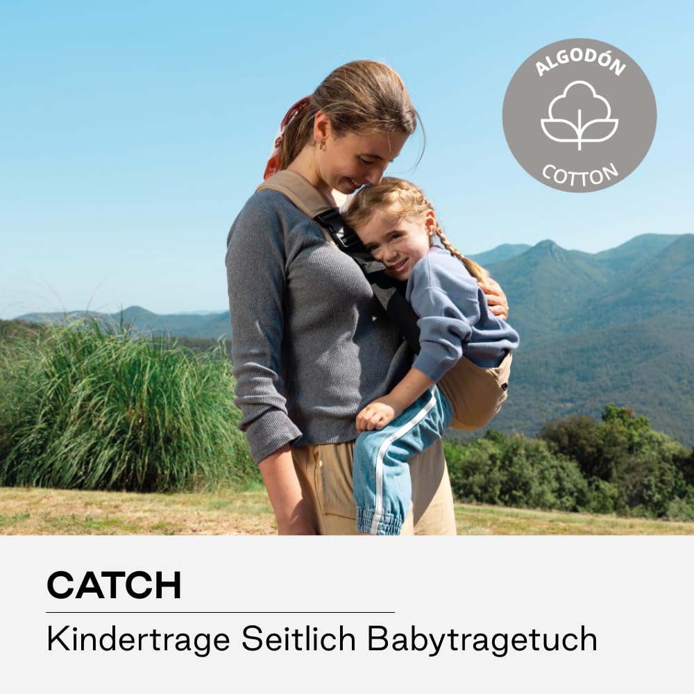 Jané Catch, Kindertrage Seitlich Babytragetuch, Tragetaschen für Babys von 9 bis 48 Monaten, 100% Ba