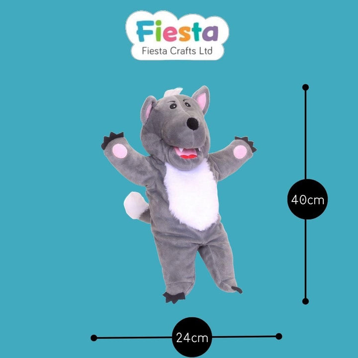Fiesta Crafts Big Bad Wolf & 3 Little Pigs Tellatale Hand Puppet