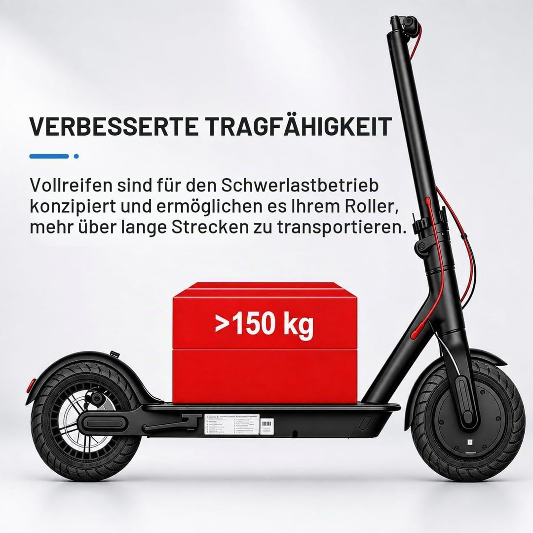 COASTA 60/70-6.5 reifen,vollgummireifen e scooter 10 * 2.5 Solide Reifen Schwarz, Schwarz