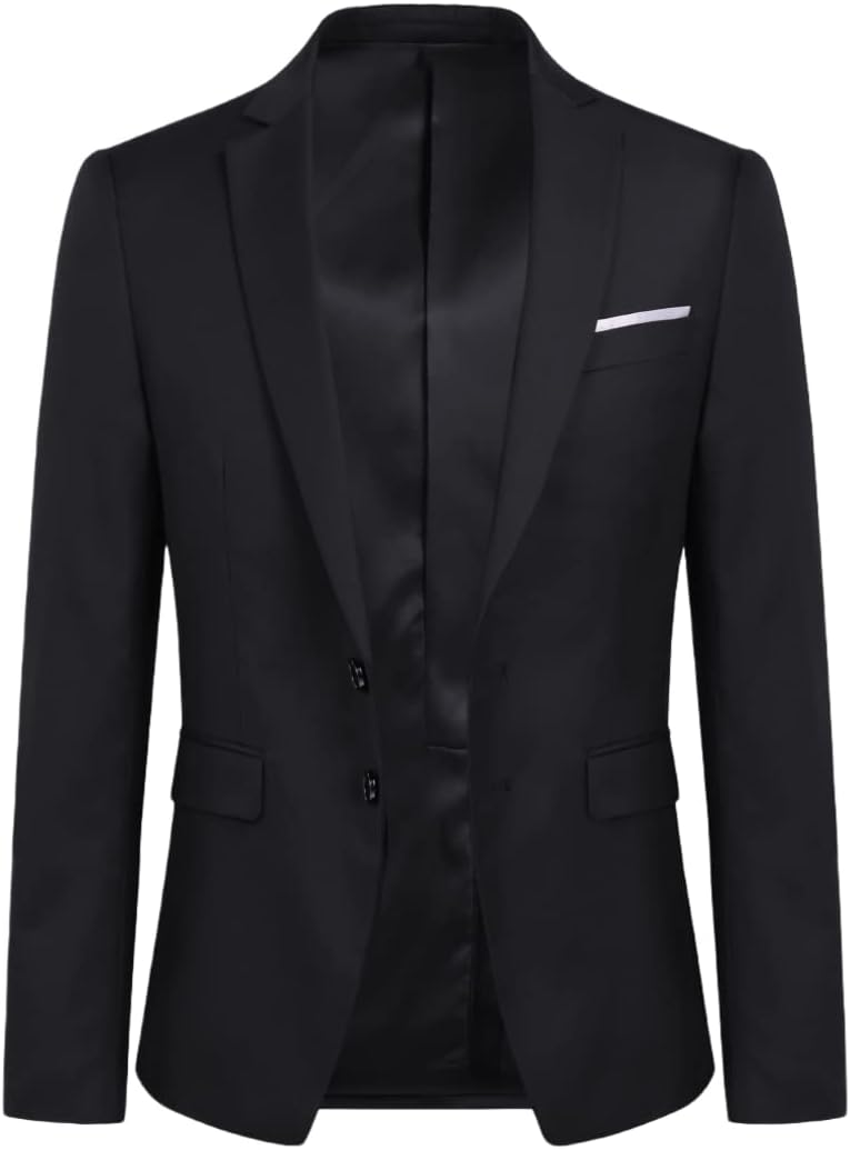 YOUTHUP Herren Anzug 2 Teilig Anzüge Modern Slim Fit Herrenanzug für Business Hochzeit Sakko Hose S