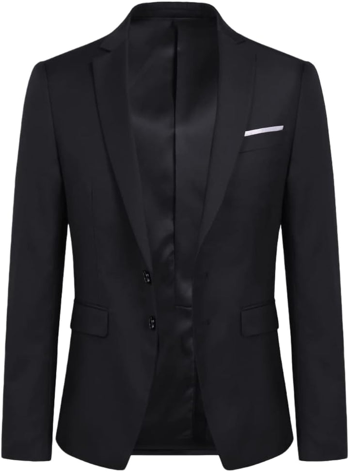YOUTHUP Herren Anzug 2 Teilig Anzüge Modern Slim Fit Herrenanzug für Business Hochzeit Sakko Hose S