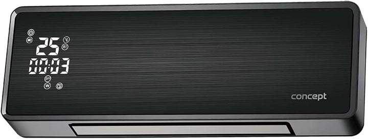 Grzejnik ceramiczny Å›cienny QH4001 czarny Schwarz, Schwarz