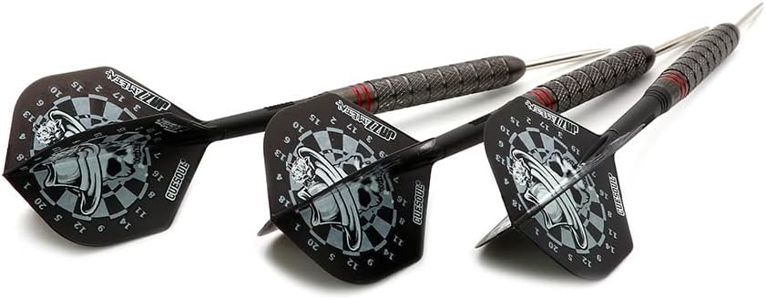 CUESOUL Big Beast 90% 26g/27g Steel Tip Tungsten Dart Set mit Dart Case 27g CSBB-90Y27K7, 27g CSBB-9