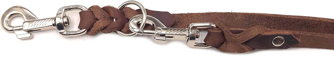 Hundeleine Fettleder kleine Hunde/grosse Hunde 2m / 2,40m / 2,80m / 3,50m / 5m Doppelleine verstellb